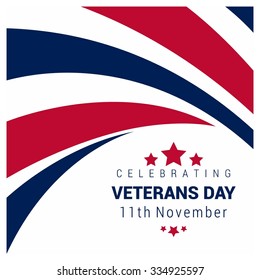 Happy and Free Veterans Day November 11th Creative usa flag 3d style template, United state of America, U.S.A veterans day design. Beautiful USA flag Composition. veterans Day poster design