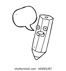 Cartoon-Stift für freehand gezeichnete Sprechblase