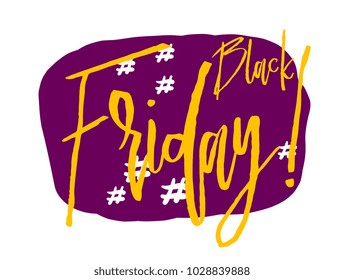 Happy Friday, beautiful greeting card with comic style