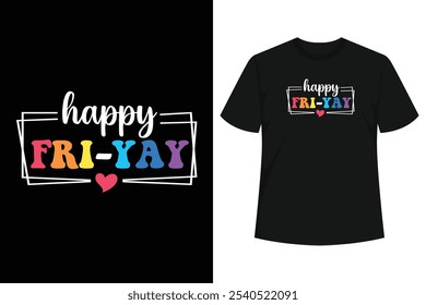 Happy Friday!, letras de doodle dibujadas a mano, Vector, Black Friday, Tipografía, Black Friday crew, Black Friday Quotes, Black Friday Squad, Camiseta de regalo Diseño Plantilla