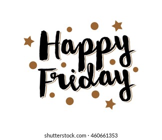 happy friday typography typographic creative writing text image 3