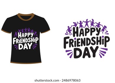 happy friend ship day illustration