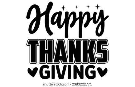 Happy Friends Giving, thanksgiving t-shirt design vector file. svg