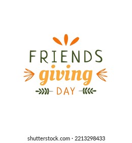 Happy Friends giving Vector template 