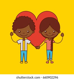 Happy friendship children