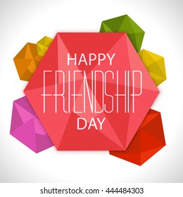 Happy Friendship Day Abstract Design 