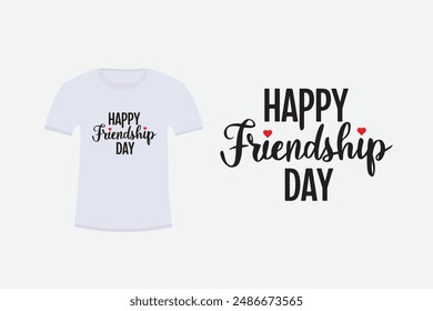 Happy Friendship day art vector illustration 