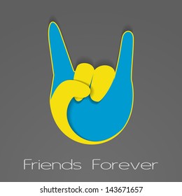 Happy Friendship day background.