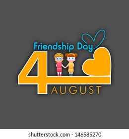 Happy friendship day background.
