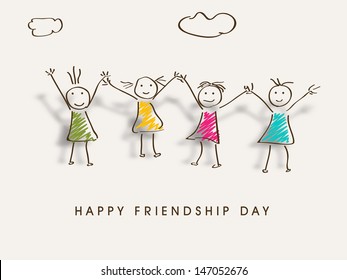 Happy Friendship Day background.