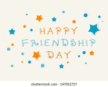 Happy Friendship Day background.
