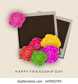 Happy friendship day background.