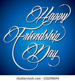 happy friendship day background vector