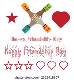 Happy Friendship Day Banner Design print Read eps 