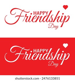 Happy Friendship Day banner, Happy Friendship Day Social Media Post Template Background Vector EPS 10 , friendship day, international friendship day.