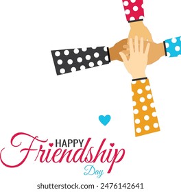 Happy Friendship Day banner, Happy Friendship Day Social Media Post Template Background Vector EPS 10 , friendship day, international friendship day.