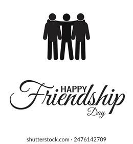 Happy Friendship Day banner, Happy Friendship Day Social Media Post Template Background Vector EPS 10 , friendship day, international friendship day.