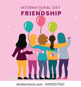 Happy Friendship Day, Best Friendship, International Friendship Day, Friends Forever, Best Friends Forever, Friendship Day Background Design, Poster, Banner and Gift Card Design. EPS FILE. 30 JULY.