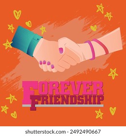 Happy Friendship Day, Best Friendship, International Friendship Day, Friends Forever, Best Friends Forever, Friendship Day Background Design, Poster, Banner and Gift Card Design. EPS FILE.3O JULY 2024