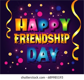 Happy Friendship day cartoon