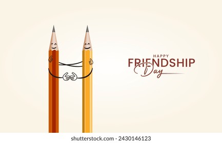 Happy Friendship Day, Friendship day creative design for social media banners, posters, 3D Illustration