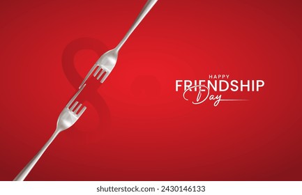 Happy Friendship Day, Friendship day creative design for social media banners, posters, 3D Illustration