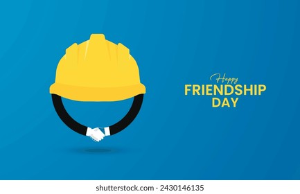 Happy Friendship Day, Friendship day creative design for social media banners, posters, 3D Illustration