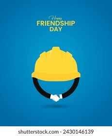 Happy Friendship Day, Friendship day creative design for social media banners, posters, 3D Illustration