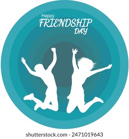 Happy Friendship day. Creative Friendship day post design for social media post.