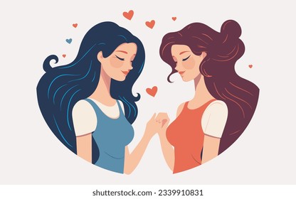 Happy friendship day, flat design friends, vector illustration