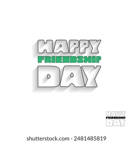 Happy Friendship Day Font design to use various project , editable 