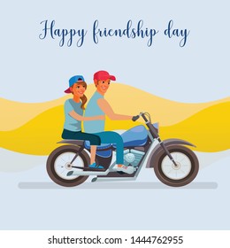 Happy Friendship Day friends Forever for life the bike riding its better for with friends
