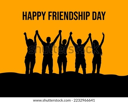Happy Friendship Day, Girlfriend, boyfriend, background concept, Vector illustration, vector, greeting card, social media post, banner, poster, flyer, typography design
