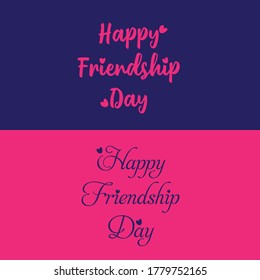 Happy Friendship day greeting card