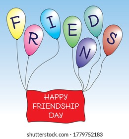 Happy Friendship day greeting card