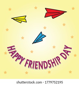 Happy Friendship day greeting card