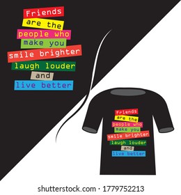 Happy Friendship day greeting card
