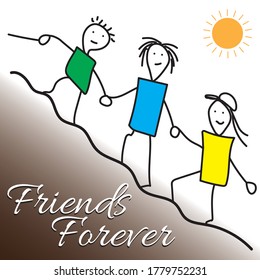 Happy Friendship day greeting card