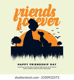 Happy friendship day greeting card social media post banner, friends, group, dosti, mitrata diwas celebration