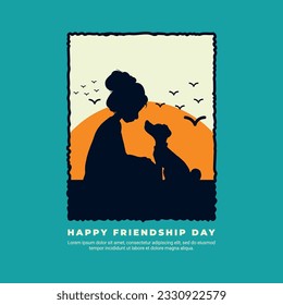 Happy friendship day greeting card social media post banner, friends, group, dosti, mitrata diwas celebration