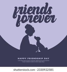 Happy friendship day greeting card social media post banner, friends, group, dosti, mitrata diwas celebration