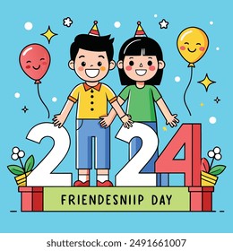 Happy friendship day illustration
designs