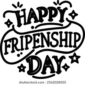 Happy friendship day and illustrator eps