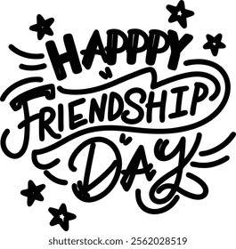 Happy friendship day and illustrator eps