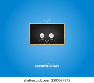 Happy Friendship Day, International Friendship Day, creative concept vector illustration.