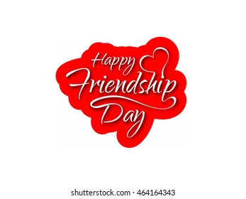 Happy Friendship day modern greeting card
