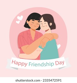 Happy Friendship Day on July 30th with Beautiful Post Template Design