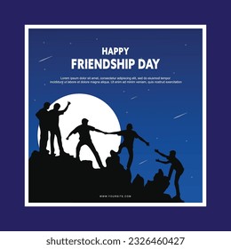 Happy Friendship Day post design