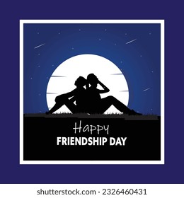 Happy Friendship Day post design