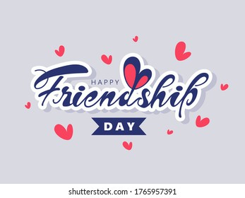 happy friendship day poster design